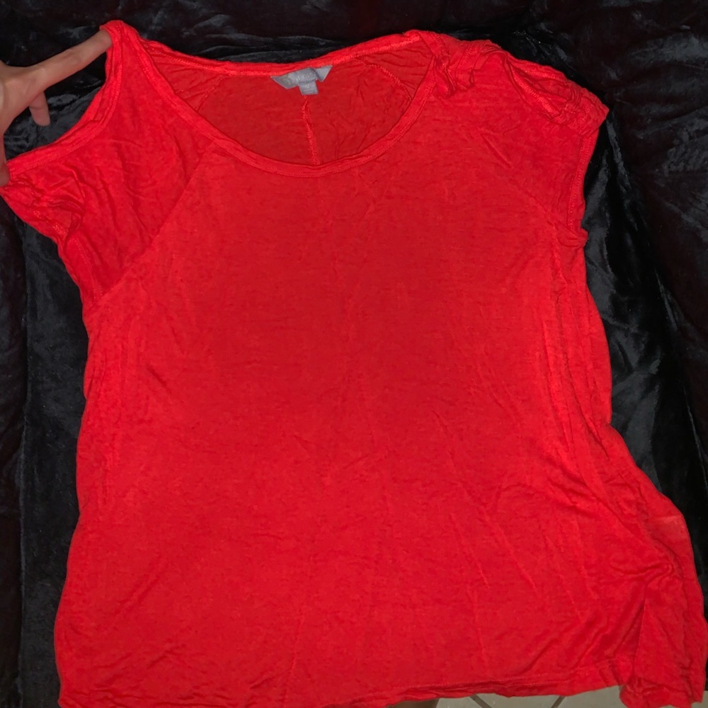 Off the Shoulder Orange Shirt